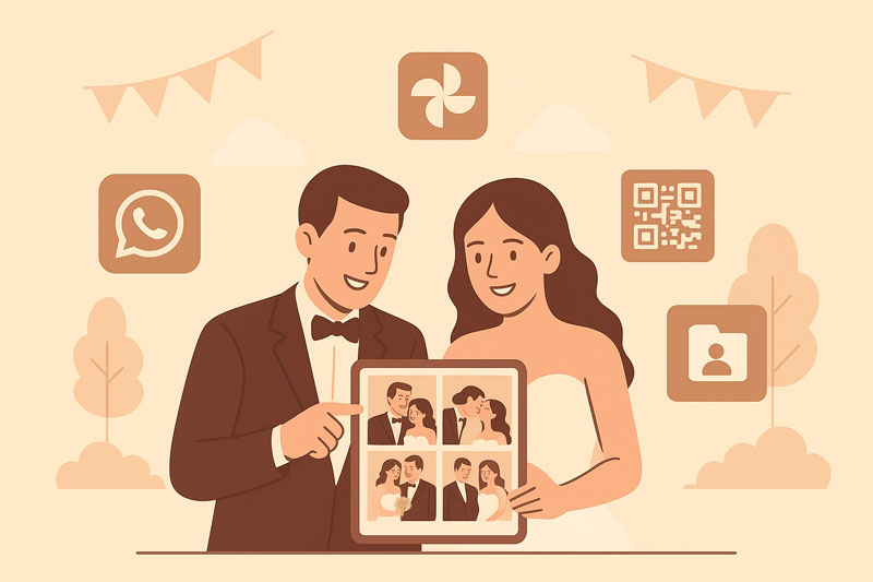 Partage Photos Mariage : 7 Méthodes Comparées [Guide 2025]