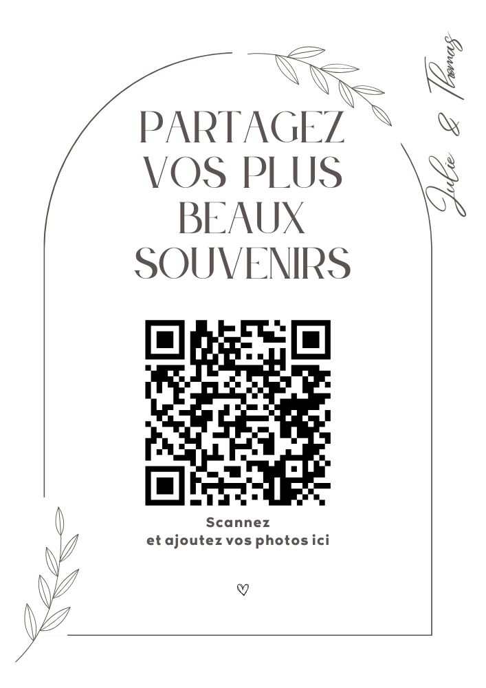 Canva template Moderne avec QR Code